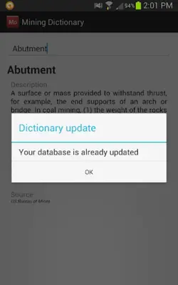 Mining Dictionary android App screenshot 2