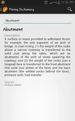 Mining Dictionary android App screenshot 5